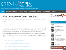 Tablet Screenshot of cornucopia.org.au
